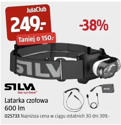 Latarka czołowa SILVA 600 lm promocja w Jula