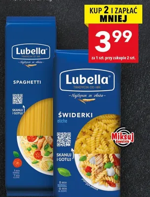Makaron Lubella spaghetti promocja w LEWIATAN