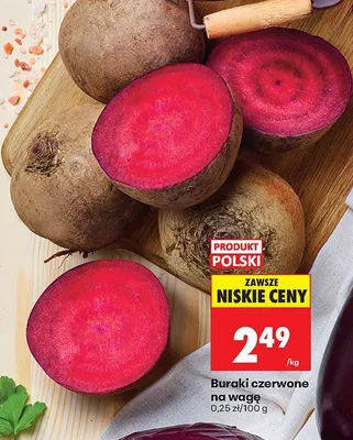 Buraki czerwone na wagę Biedronka promocja w Biedronka