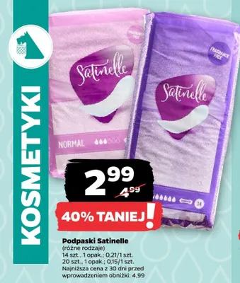 Podpaski, różne rodzaje promocja w Netto