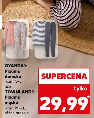 Piżama męska, rozm. M-XL, różne rodzaje Townland promocja w Kaufland