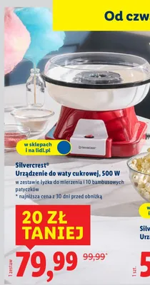 Urządzenie do waty cukrowej 500 W promocja w Lidl