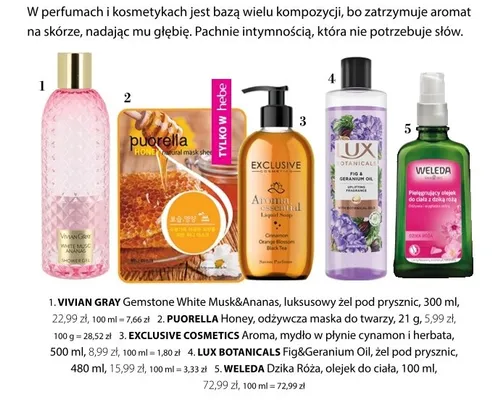 Mydło EXCLUSIVE COSMETICS Aroma w płynie cynamon i herbata promocja w Hebe