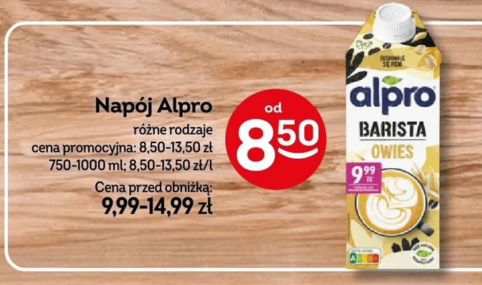 Napój Alpro Barista różne rodzaje promocja w Żabka
