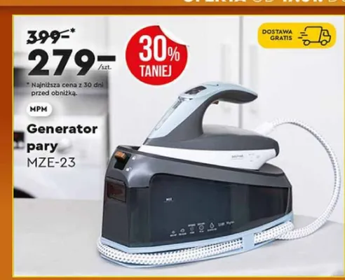 Generator pary MPM MZE-23 promocja w Biedronka