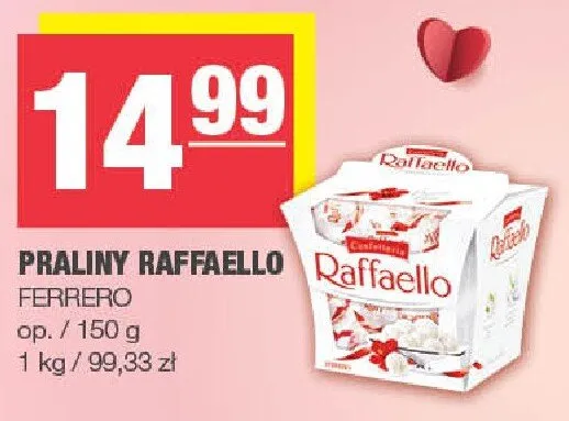 Praliny Raffaello Ferrero promocja w SPAR