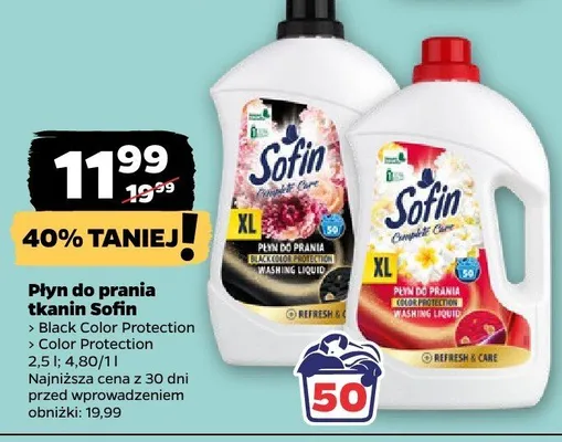 Płyn do prania tkanin Color Protection promocja w Netto