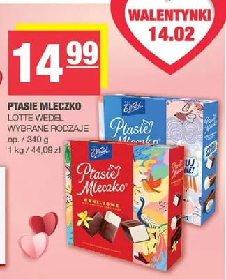 Ptasie mleczko Lotte Wedel promocja w SPAR
