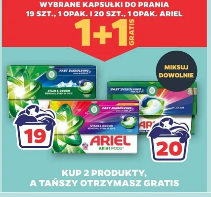Kapsułki do prania Ariel promocja w Netto