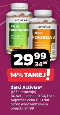 Żelki ActivLab+ różne rodzaje promocja w Netto