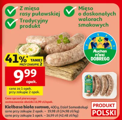 Kiełbasa promocja w Auchan