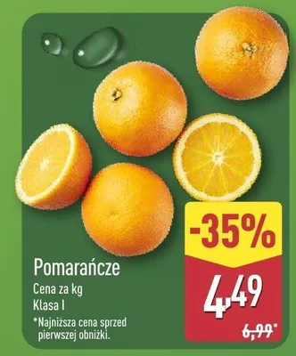 Pomarańcze promocja w Aldi