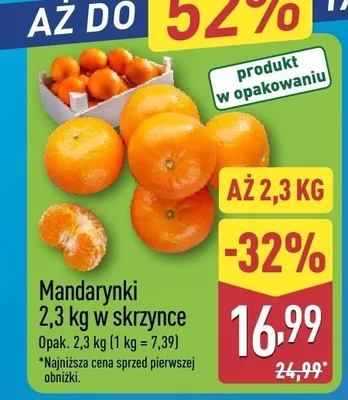 Mandarynki promocja w Aldi