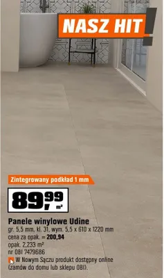 Panele winylowe Udine promocja w OBI