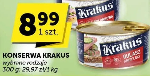Konserwa Krakus animex promocja w Groszek