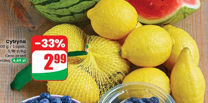 Cytryna siatka promocja w Dino