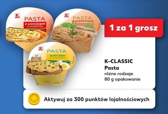 Pasta, różne rodzaje K-Classic promocja w Kaufland