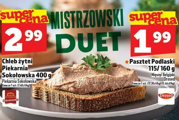 Chleb żytni Piekarnia Sokołowska promocja w TOPAZ
