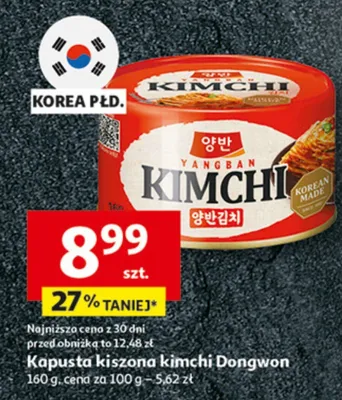 Kapusta kiszona kimchi Dongwon promocja w Auchan