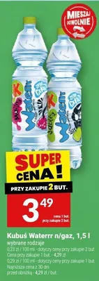 Kubuś Waterrr n/gaz, 1,5 l promocja w Twój Market