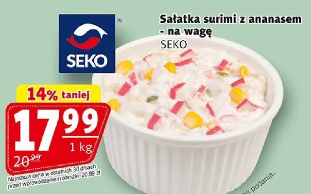 Sałatka surimi z ananasem promocja w Prim Market