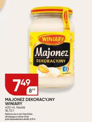 Majonez dekoracyjny Winiary promocja w Chata Polska