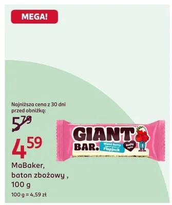Baton zbożowy 100 g promocja w Rossmann