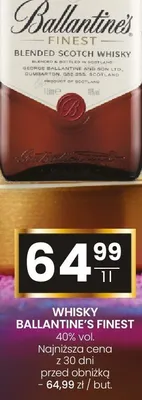 Whisky Ballantine's Finest 40% vol. promocja