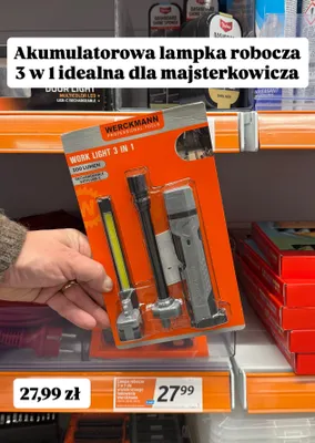 Lampka robocza akumulatorowa 3 w 1, 200 lumenów promocja w Action