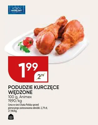 Podudzie kurczęce wędzone Animex promocja w Chata Polska