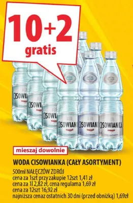 Woda Cisowianka (cały asortyment) 500ml promocja w Arhelan