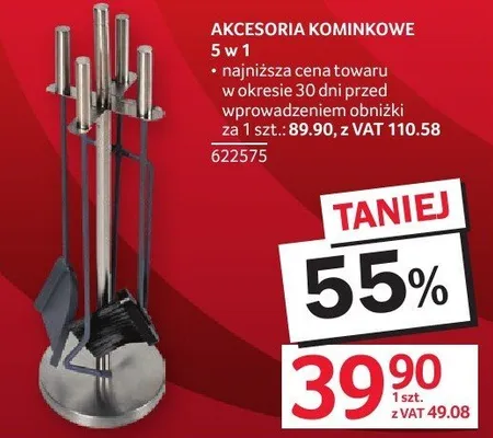 Akcesoria kominkowe 5 w 1 Selgros promocja w Selgros