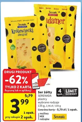 Ser żółty, plastry promocja w Intermarche