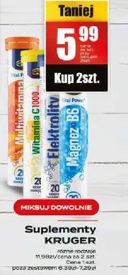 Suplementy KRUGER różne rodzaje promocja w Supeco