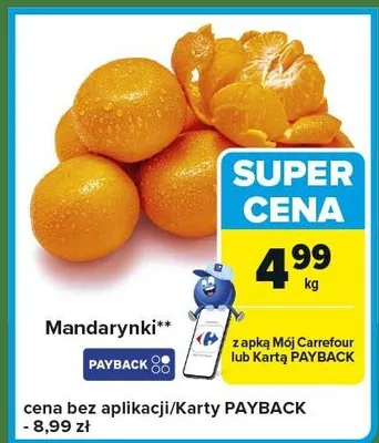 Mandarynki K-classic bio promocja w Carrefour Express