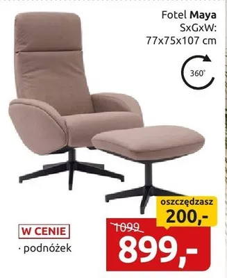 Fotel Maya promocja w Black Red White