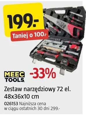 Zestaw narzędziowy 72 el. 48x36x10 cm MEEC TOOLS promocja w Jula