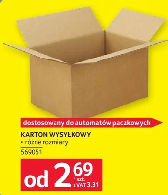 Karton wysyłkowy, różne rozmiary Selgros promocja w Selgros