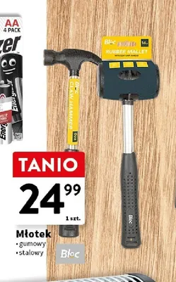 Młotek gumowy lub stalowy Bloc promocja w Intermarche