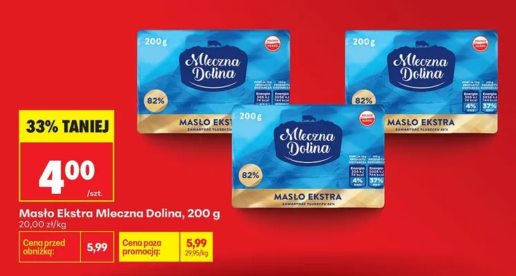 Masło Ekstra  promocja w Biedronka
