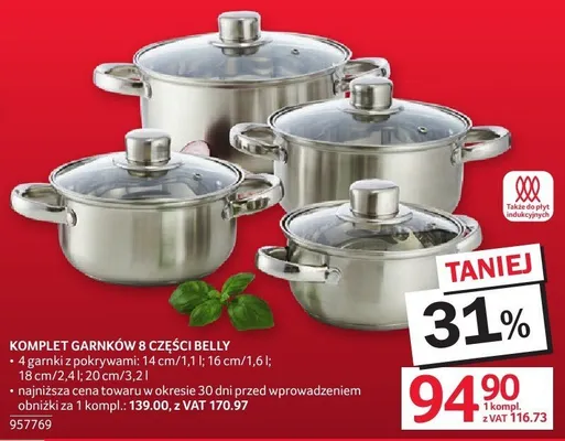 Komplet garnków promocja w Selgros