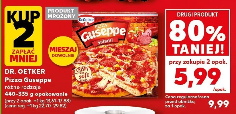 Pizza Guseppe różne rodzaje 440-335g Dr. Oetker promocja w Kaufland