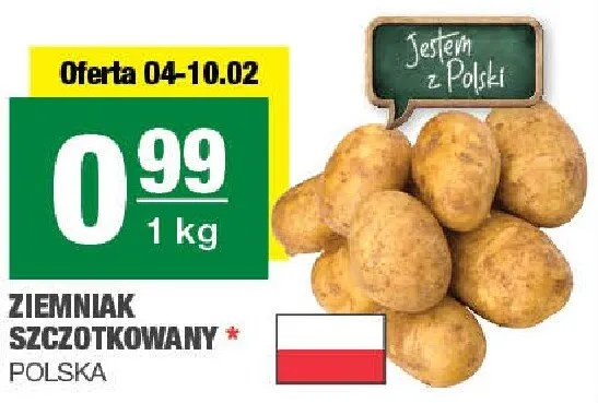 Ziemniak szczotkowany Polska promocja w SPAR
