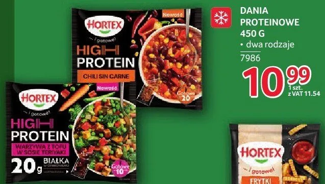 Dania proteinowe Hortex 450 g promocja w Selgros