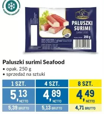 Paluszki surimi Seafood promocja w Makro