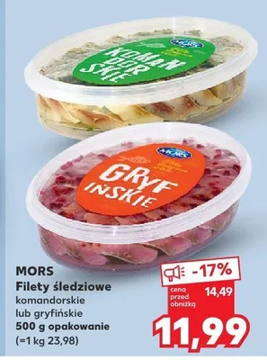 Filety śledziowe gryfińskie 500g Mors promocja w Kaufland