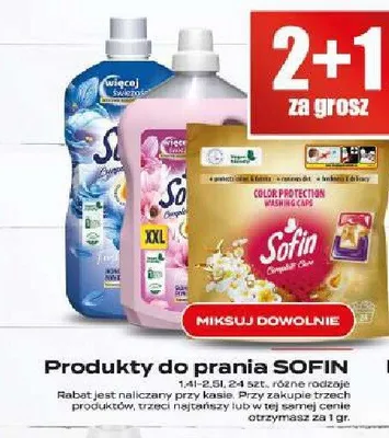 Produkty do prania SOFIN różne rodzaje promocja w Supeco