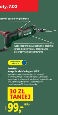 Narzędzie wielofunkcyjne, 310 W promocja w Lidl