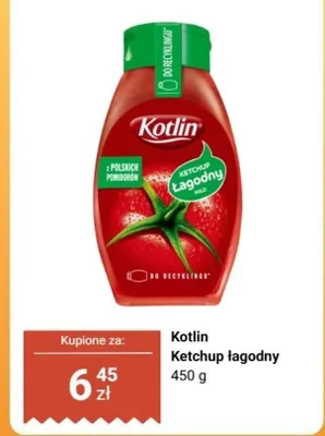 Ketchup łagodny promocja w Biedronka
