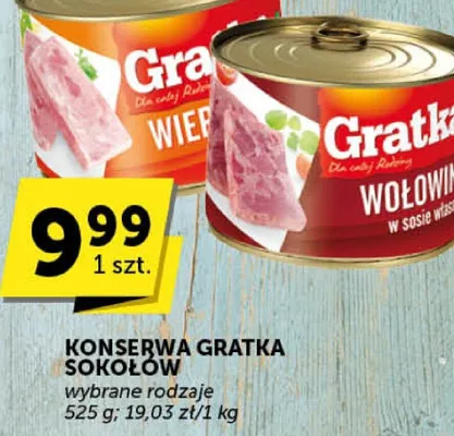 Konserwa Grątka wieprzowa/wołowina w sosie własnym promocja w Euro Sklep